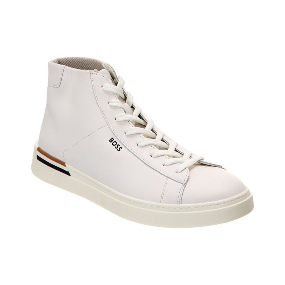 Hugo Boss White High-Top Sneakers